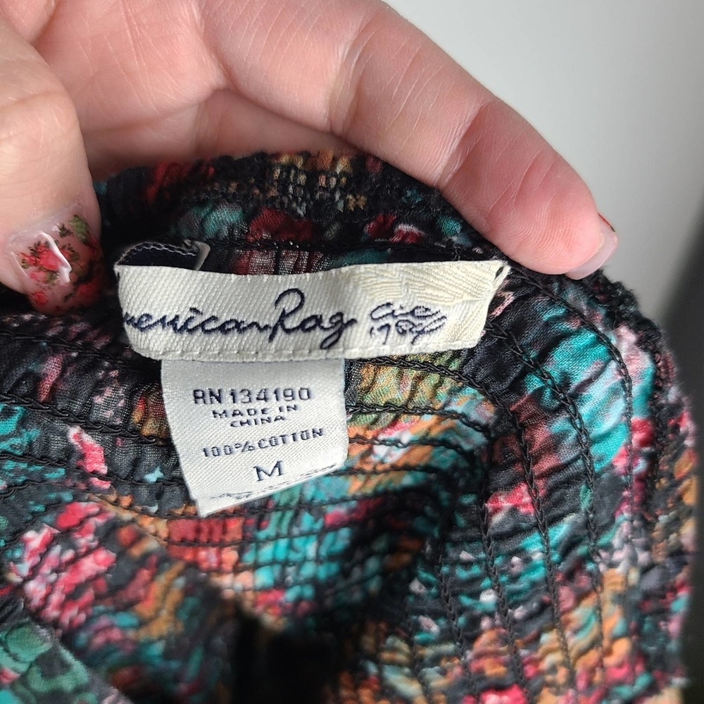 AMERICAN RAG | FLORAL STRAPLESS DRESS - Picture 8 of 11